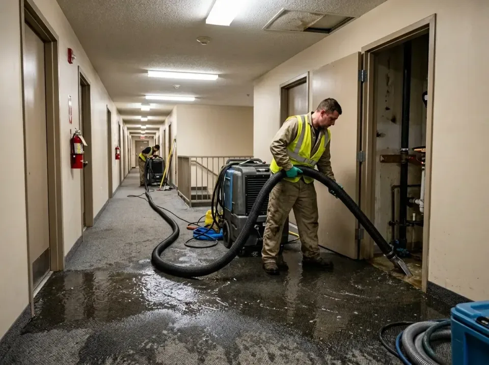 multi-unit-apartment-hallway-f-005 — frequently asked questions, Emergency Burst Pipe Water Extraction & Removal in Holly La…